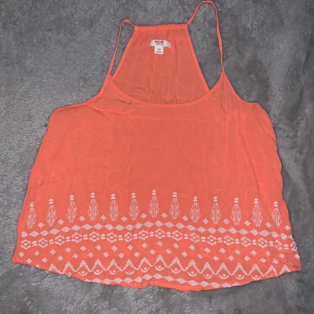 Coral Halter Top